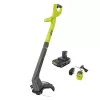 RYOBI PCLST01K ONE+ 18V 10 in. Cordless Battery String Trimmer/Edger with 2.0 Ah Battery and Charger