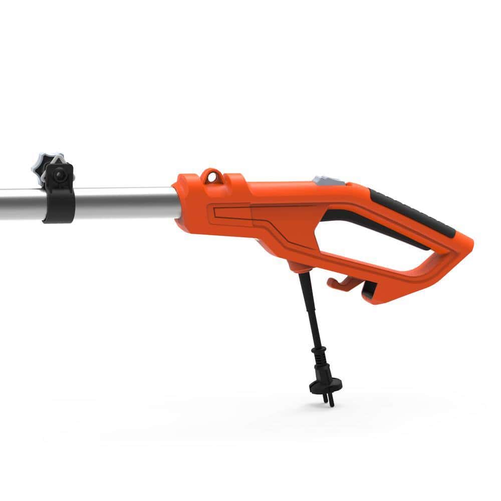 YARD FORCE YF65PS 10 in. 6.5 Amp Telescoping Electric Pole Saw with Multi-Angle Head with Bonus PPE Kit