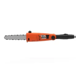 YARD FORCE YF65PS 10 in. 6.5 Amp Telescoping Electric Pole Saw with Multi-Angle Head with Bonus PPE Kit