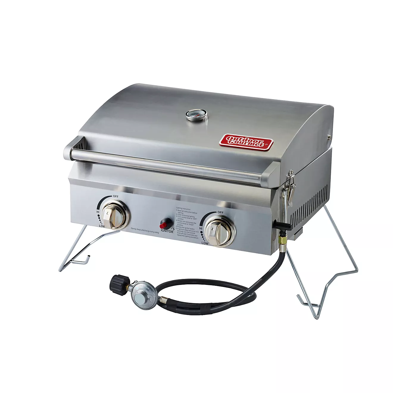 Outdoor Gourmet 2-Burner Gas Portable Grill - Image 2