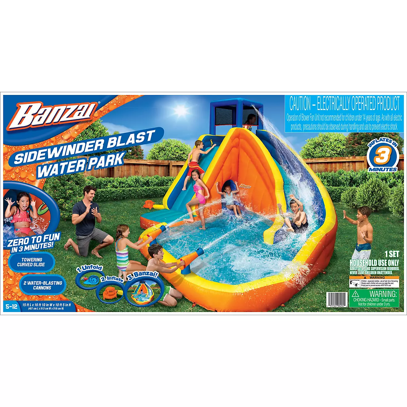 Banzai Sidewinder Falls Water Slide