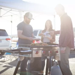 Camp Chef FTG600P Flat Top Grill (Portable!) | 48,000 BTU Power + Seasoned Griddle