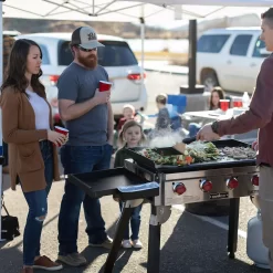 Camp Chef FTG600P Flat Top Grill (Portable!) | 48,000 BTU Power + Seasoned Griddle