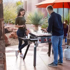 Camp Chef FTG600P Flat Top Grill (Portable!) | 48,000 BTU Power + Seasoned Griddle