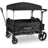Wonderfold Wagon X4 Push and Pull Stroller Wagon - Black