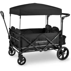 Wonderfold Wagon X4 Push and Pull Stroller Wagon - Black
