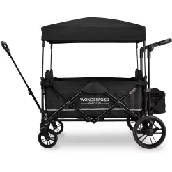 Wonderfold Wagon X4 Push and Pull Stroller Wagon - Black