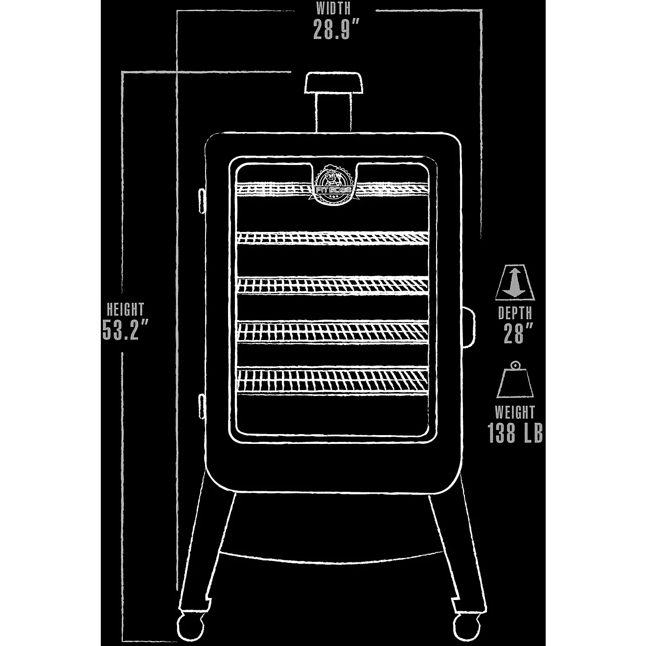 Pit Boss Competition Series Gen 2 Vertical 5 Pellet Smoker - Image 7