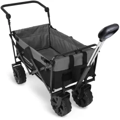 Wonderfold Wagon Push and Pull Beach Wagon - Black
