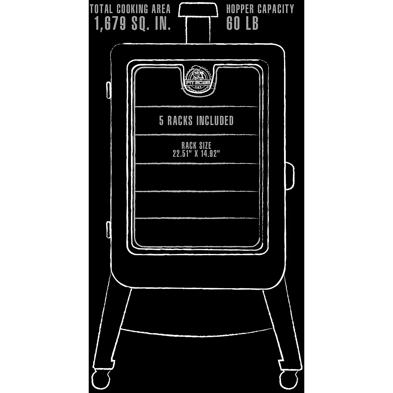 Pit Boss Competition Series Gen 2 Vertical 5 Pellet Smoker - Image 6