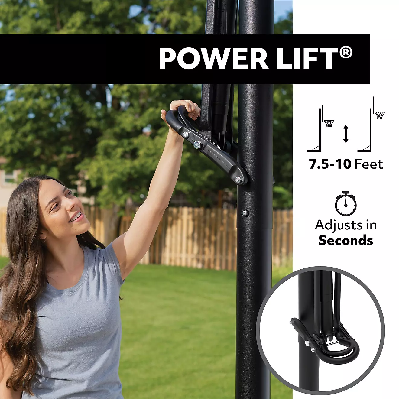 Lifetime Adjustable In-Ground 54 in Acrylic Basketball Hoop