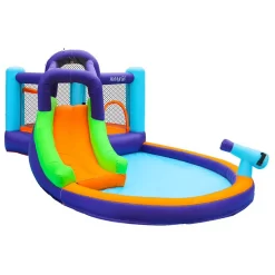 CocoNut Castles Bouncy Slide Water Park with Water Cannon