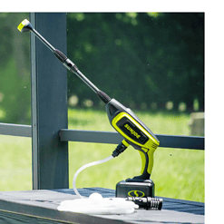 Sun Joe 24V 350 PSI Max 0.6 GPM Cold Water Electric Pressure Washer Kit with 2.0 Ah Battery Plus Charger