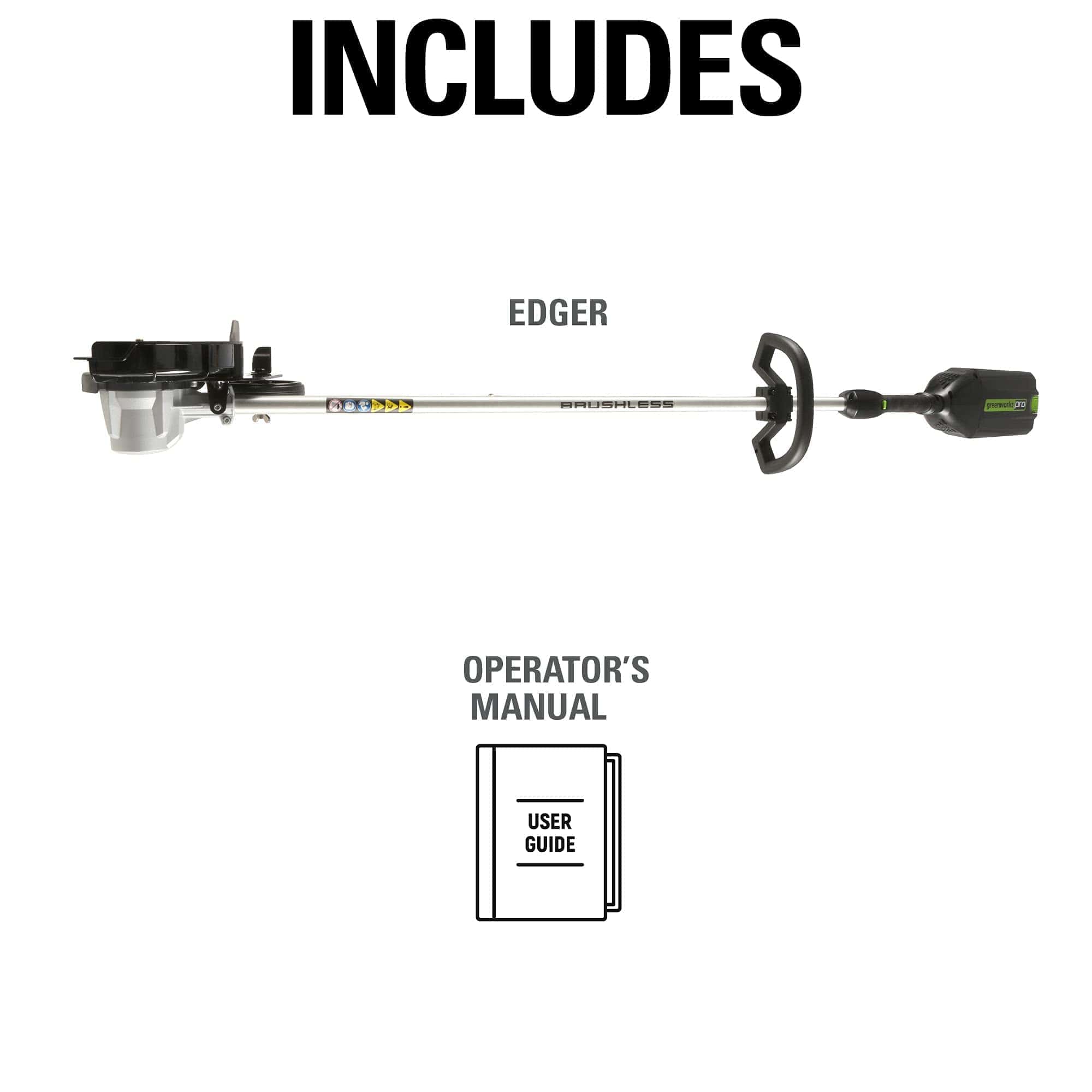 Greenworks Pro 80V 8 inch Brushless Edger, Battery Not Included ED80L00