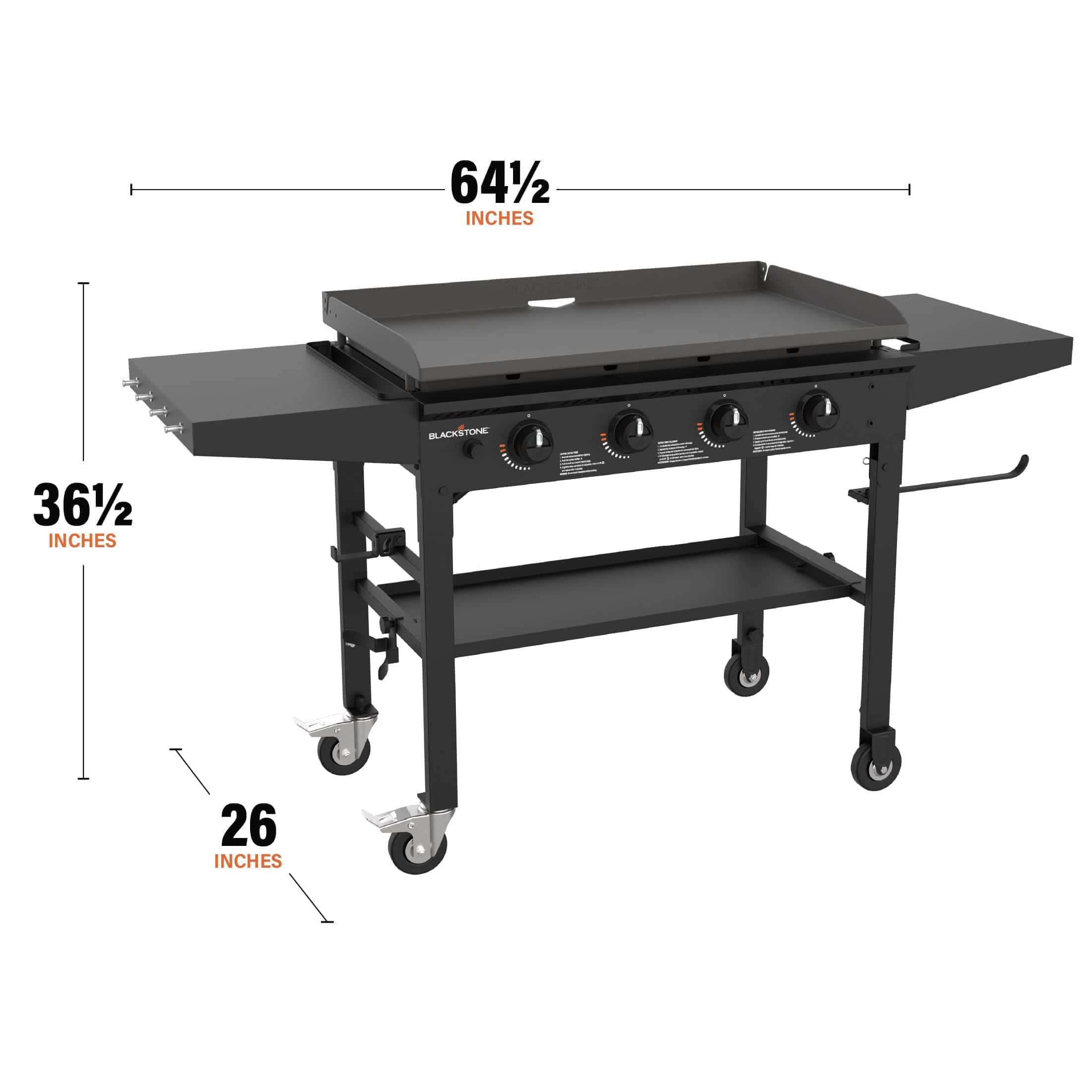 Blackstone 36” Griddle Cooking Station | 4 Burner Flat Top Grill | Propane Fueled