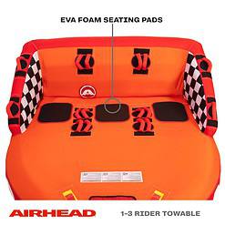 AIRHEAD Mable Inflatable Towable Tube, 1-4 Rider Models - Super Mable - 3 Rider