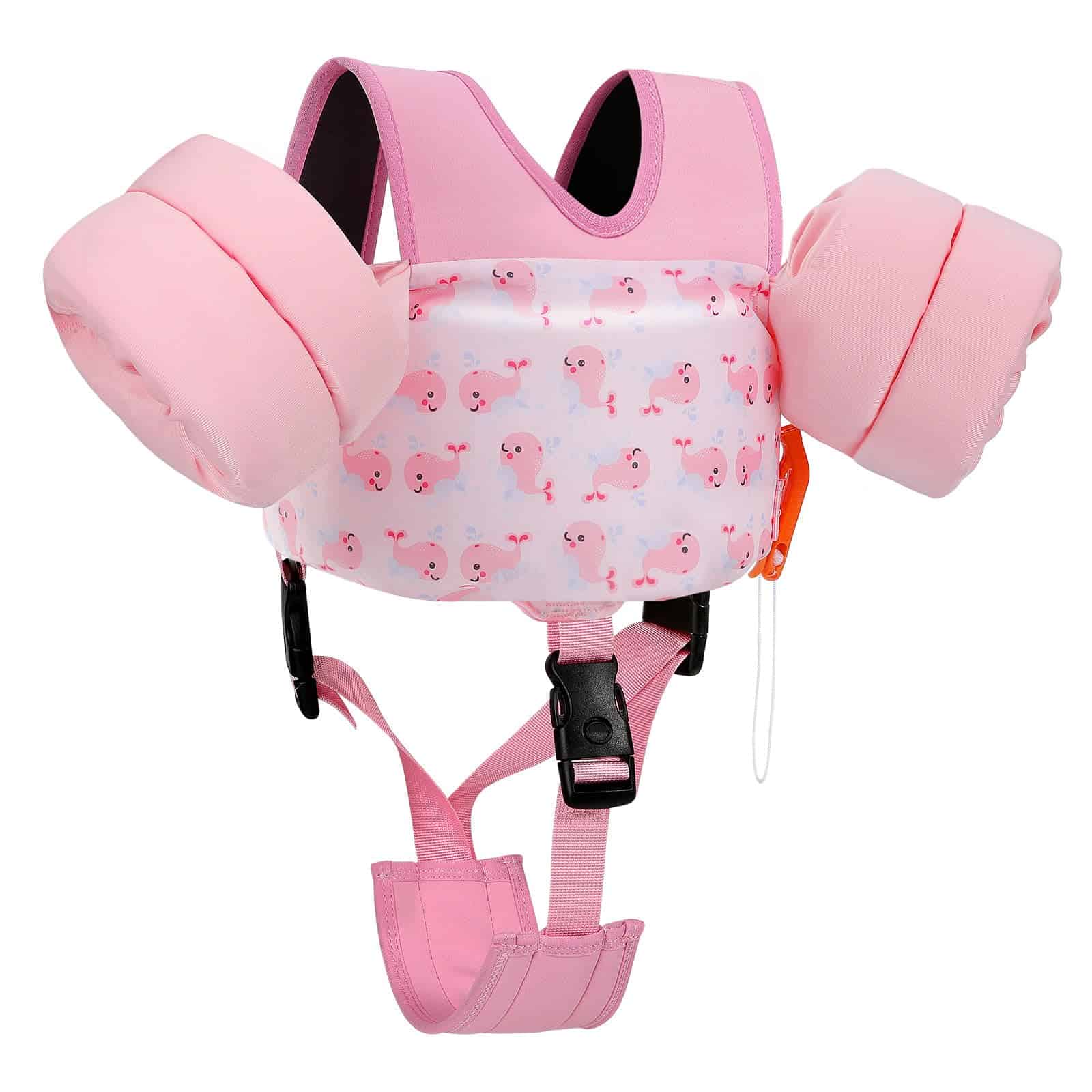 MoKo 13-70lbs Toddler Floaties Arm Floaties, Toddler Swim Vest Cartoon Swim Arm Band