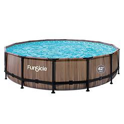 Funsicle 14 Foot x 42 Inch Oasis Designer Outdoor Round Above Ground Swimming Pool