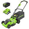 Greenworks 40V 16" Brushless Cordless (Push) Lawn Mower (75+ Compatible Tools), 4.0Ah Battery and Charger Included