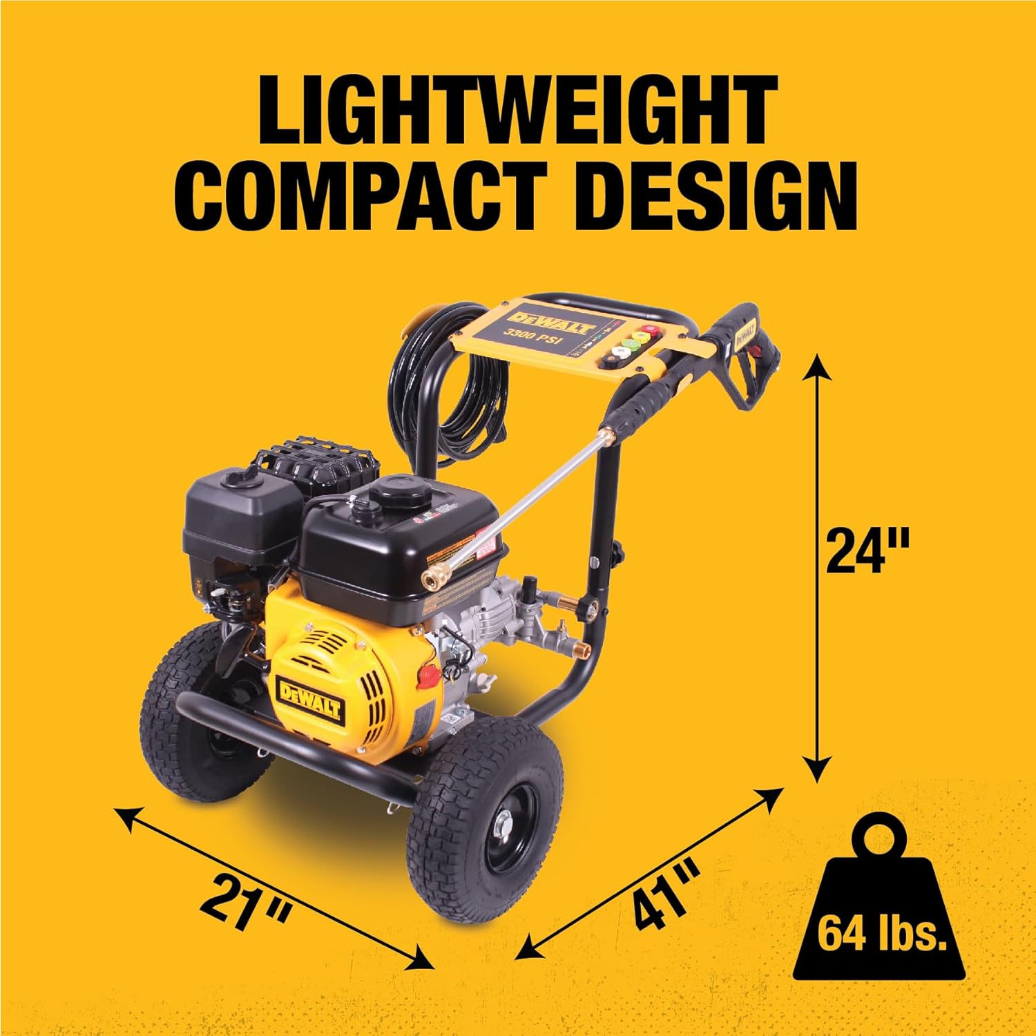 Dewalt 61147S 3300 PSI 2.4 GPM Gas Cold Water Pressure Washer - Image 3