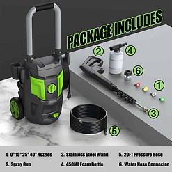 DECOKTOOL 4200 PSI Electric Pressure Washer (2.8 GPM) | Car, Patio & Garden Cleaner