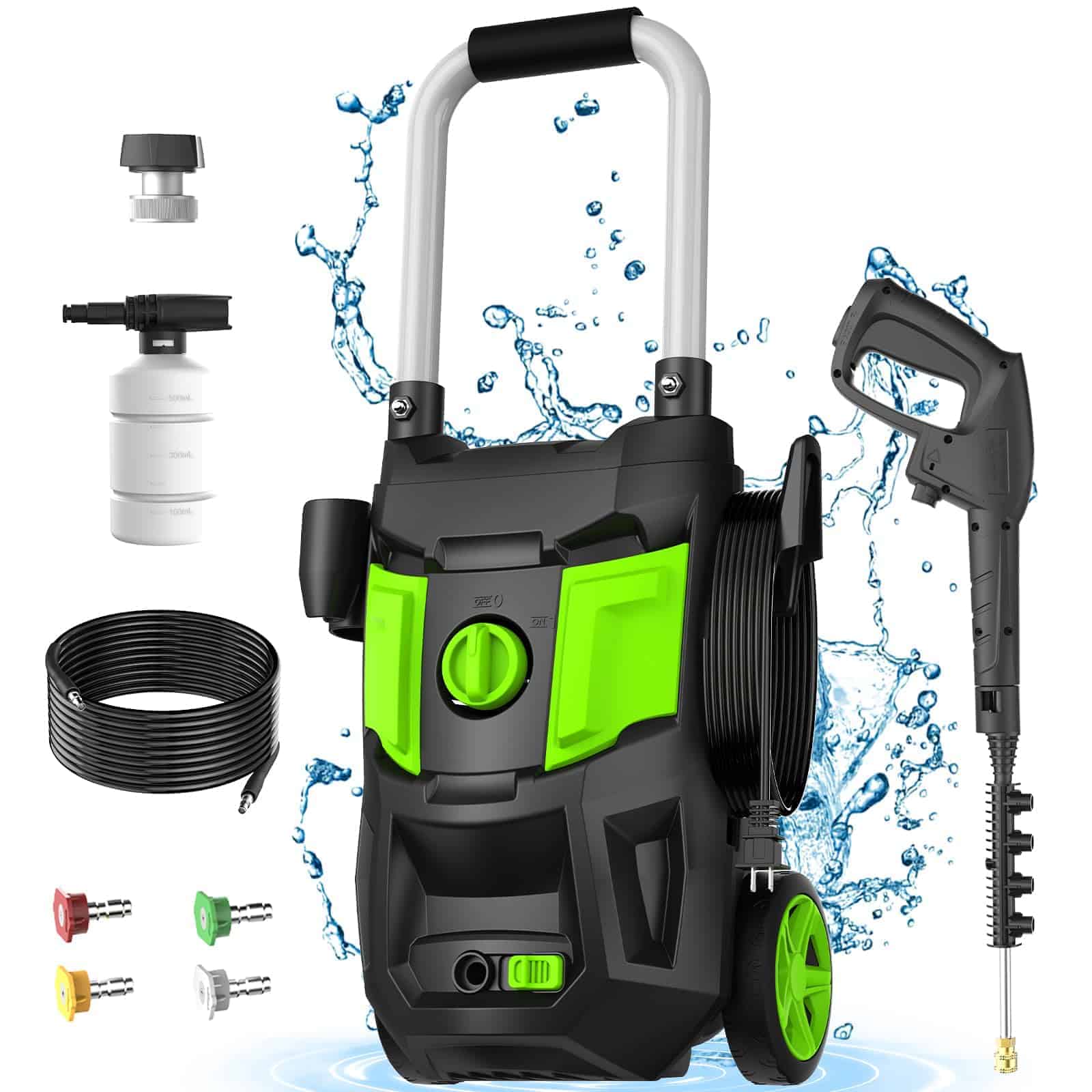 DECOKTOOL 4200 PSI Electric Pressure Washer (2.8 GPM) | Car, Patio & Garden Cleaner