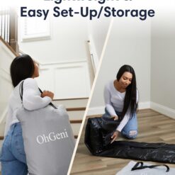 OhGeni Air Mattress Queen with Built-in Pump for Guest, 18