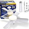 Bell+Howell Socket Fan Light Original – Warm Light Ceiling Fans with Lights and Remote
