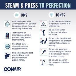 Conair Handheld Garment Steamer for Clothes, Turbo ExtremeSteam 1875W, Portable Handheld Design, White / Champagne