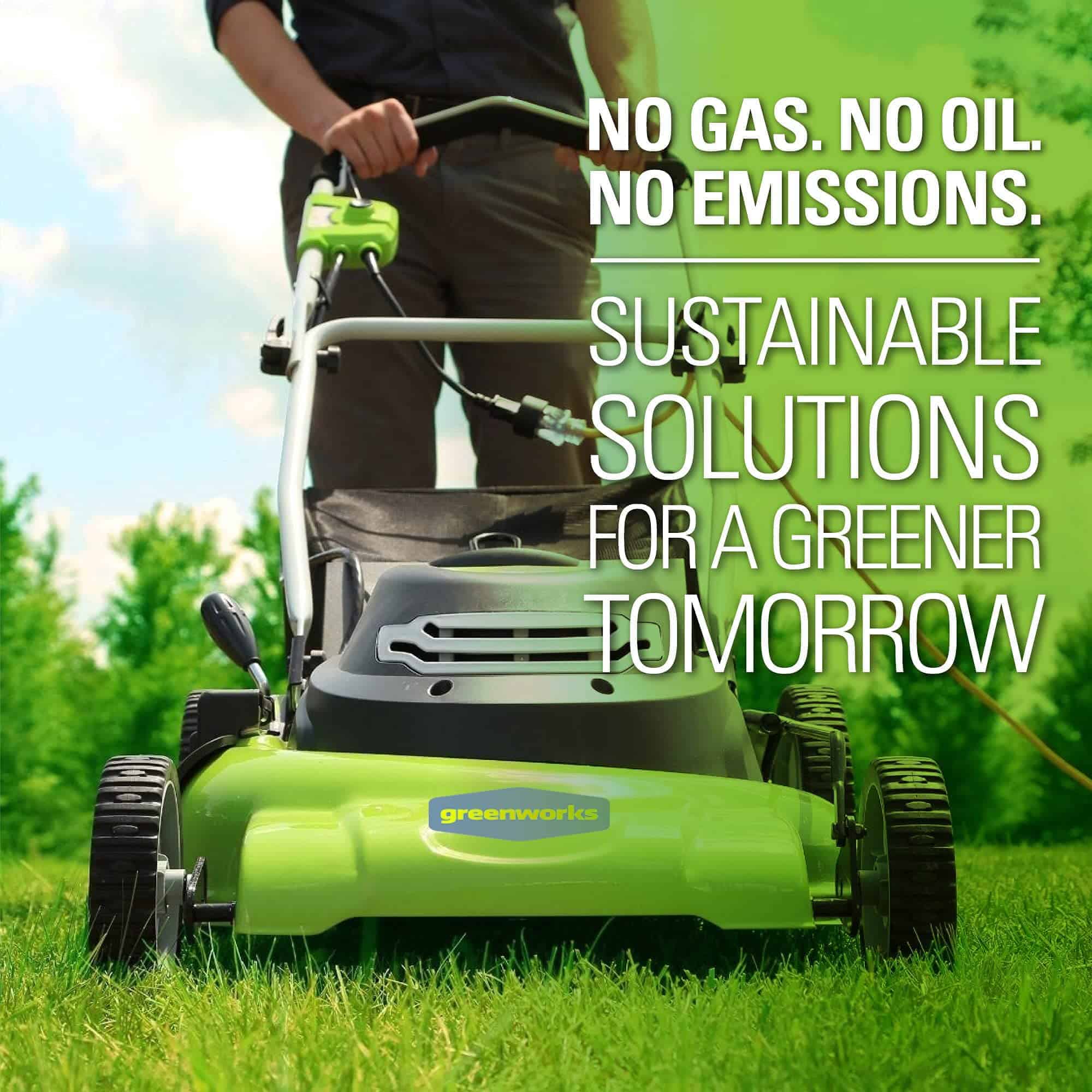 Greenworks 12 Amp 20" Corded Lawn Mower, 25022