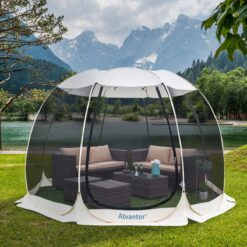 Alvantor Screen Room (6'x6'), Instant Bug & Sun Protection, Beige