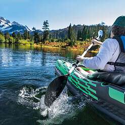 INTEX Challenger Inflatable Kayak Series: Includes Deluxe 86in Kayak Paddles and High-Output Pump