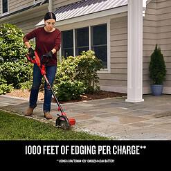 Craftsman 20V MAX Edger Lawn Tool, Cordless Lawn Edger with Battery & Charger Included (CMCED400D1)