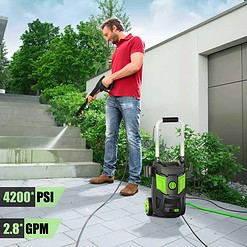 DECOKTOOL 4200 PSI Electric Pressure Washer (2.8 GPM) | Car, Patio & Garden Cleaner