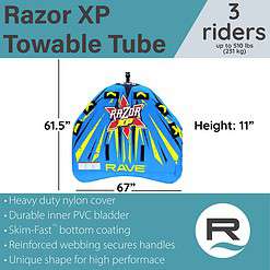 RAVE Sports Razor XP 3-Person Tube