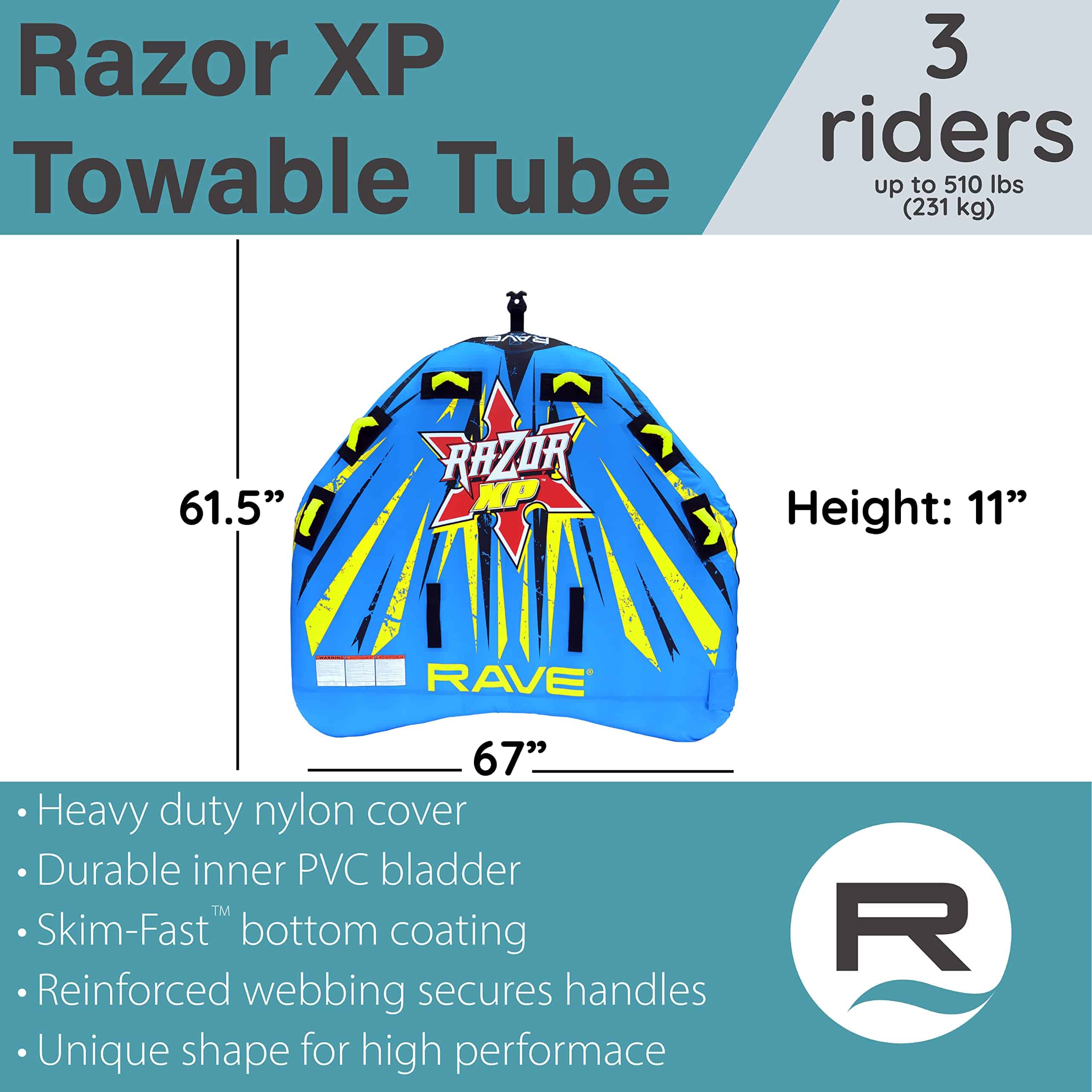 RAVE Sports Razor XP 3-Person Tube
