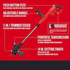 CRAFTSMAN CMEST913 Weedwacker String Trimmer, 6.5 Amp, 14-Inch