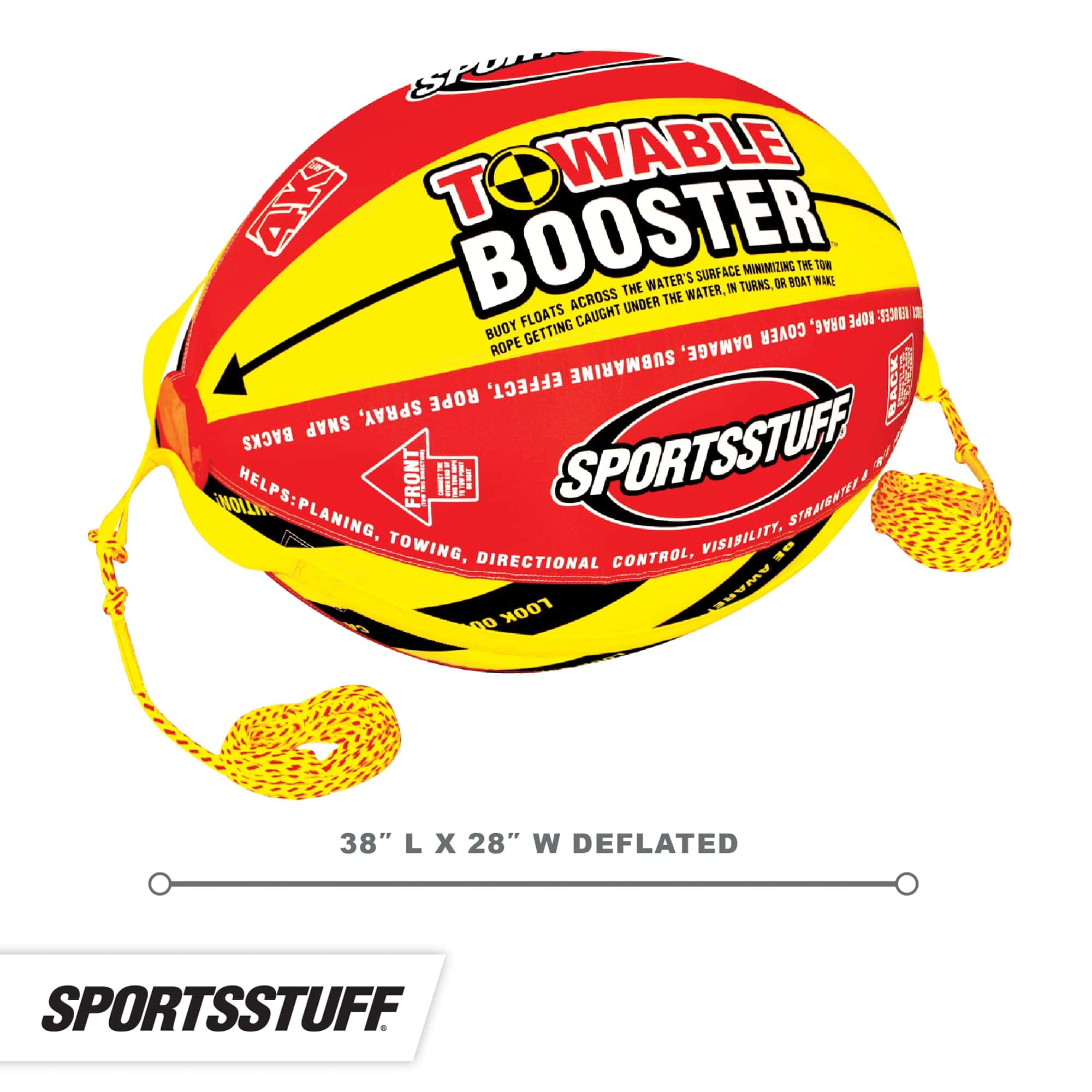 Sportsstuff Booster Ball, Towable Tube Rope Performance Ball Dimensions inflated