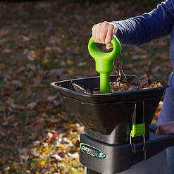 Earthwise GS70015 15-Amp Garden Corded Electric Chipper, Collection Bin