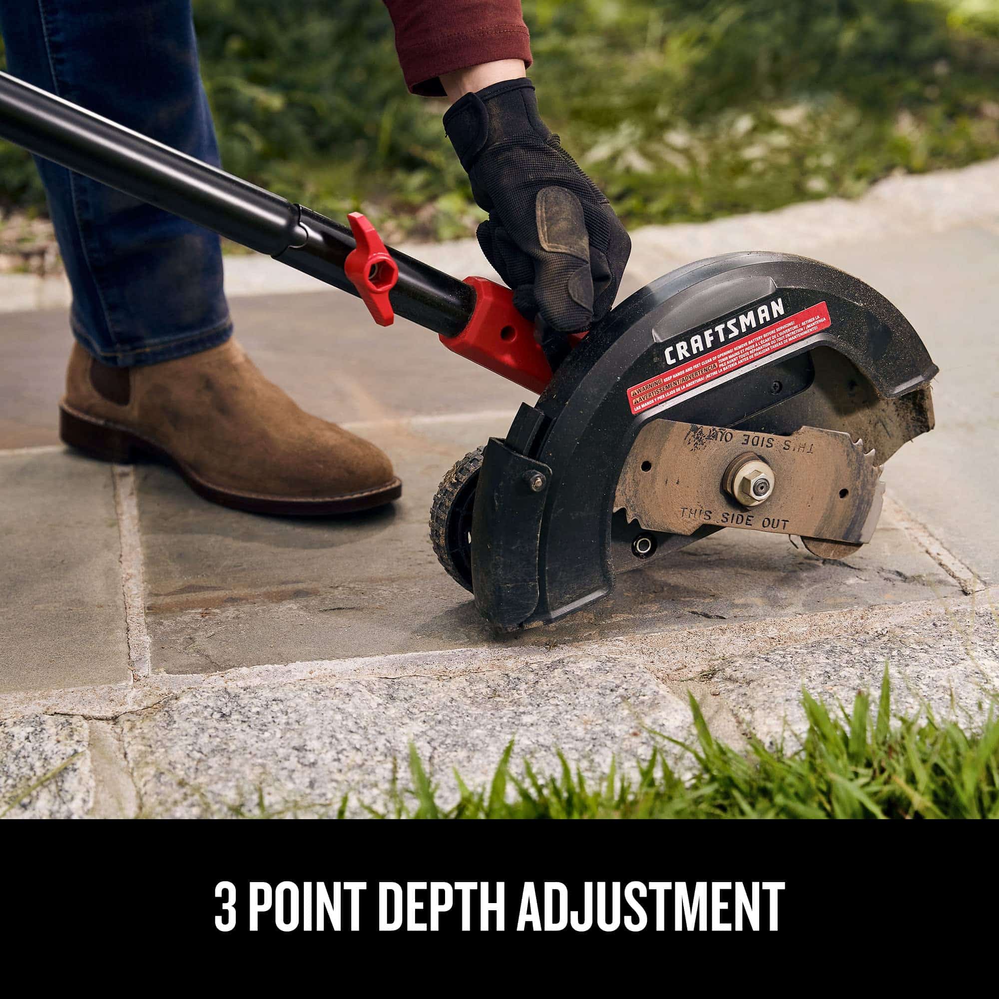 Craftsman 20V Edger Lawn Tool, Cordless Trencher, Bare Tool Only (CMCED400B)