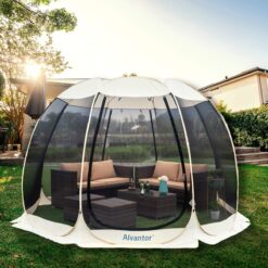 Alvantor Screen Room (6'x6'), Instant Bug & Sun Protection, Beige