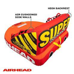 AIRHEAD Mable Inflatable Towable Tube, 1-4 Rider Models - Super Mable - 3 Rider