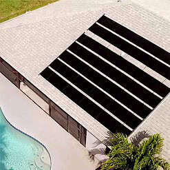 Sunheater Smart Pool S601 Inground Pool Solar Heating System, Includes Two 2’ x 20’ Panels (80 sq. ft.), Pack of 1, Black
