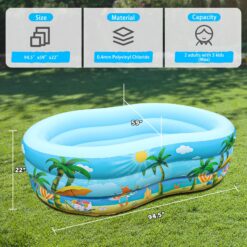 JOSEN Inflatable Pool: Kiddie Fun for All Ages! (94