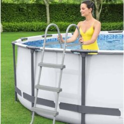 Bestway 15ft Above Ground Pool Set | Steel Pro MAX Pool with Pump, Filter & Ladder