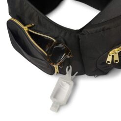 Tushbaby - Safety-Certified Hip Seat Baby Carrier - Mom’s Choice Award Winner, Seen on Shark Tank (Carrier, Black/Gold)