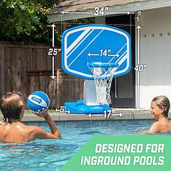 GoSports Splash Hoop Swimming Pool Basketball Game