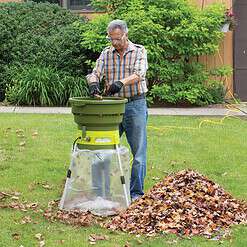 Sun Joe 13-Amp Electric Leaf Shredder (16:1 Reduction) | Up to 55 Gallons/Minute