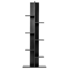 Costway HW57374BK 7-Tier Black Bookshelf Bookcase Plant Display Shelf Rack Storage Holder Wooden