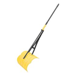 Amazing Rake RK-31000 17 in. 3-in-1 Yellow Ergonomic Pickup Rake with Telescopic Rubber Grip Steel Handle